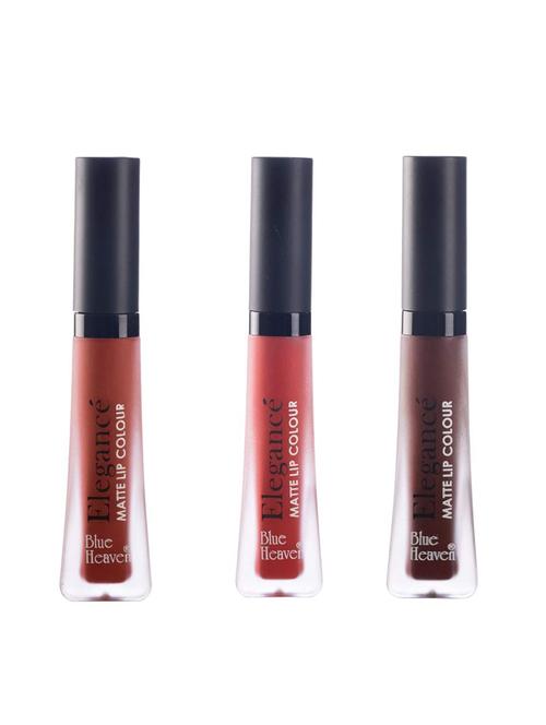 blue heaven elegance waterproof matte lip color (shades-2,4,6)(pack of 3) - 16865356 - Standard Image - 1