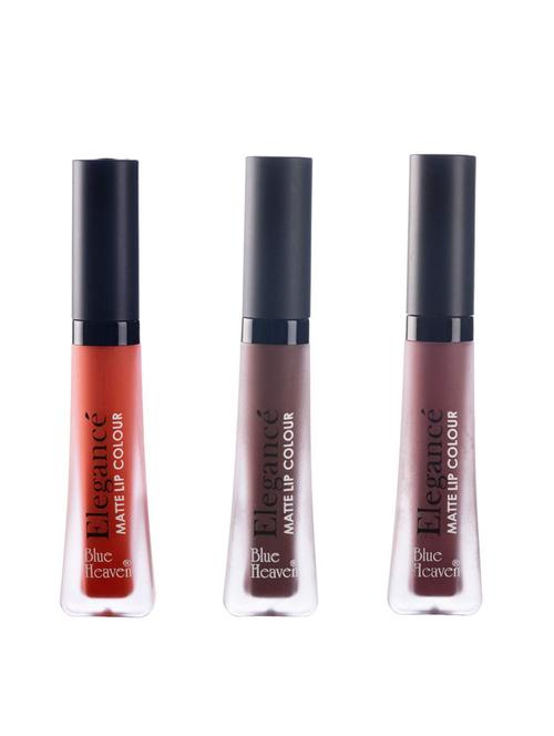 blue heaven elegance waterproof matte lip color (shades-4,6,7) - 16865367 - Standard Image - 1