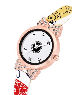 jamvai round shape white dial multi color watch - 16865468 - Standard Image - 2