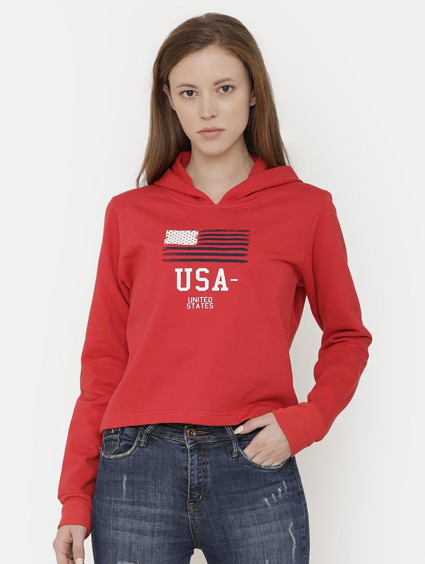 hooded neck fleece sweatshirt - 16866030 - Zoom Image - 1