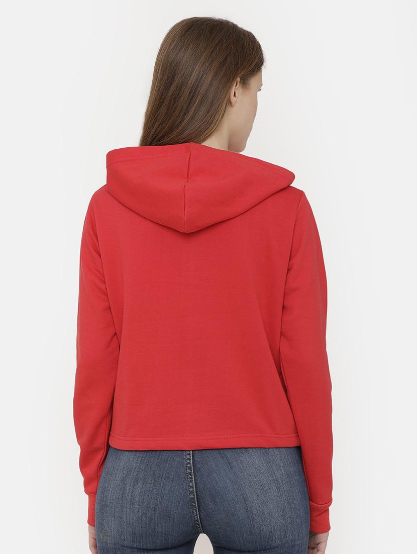 hooded neck fleece sweatshirt - 16866030 - Zoom Image - 3