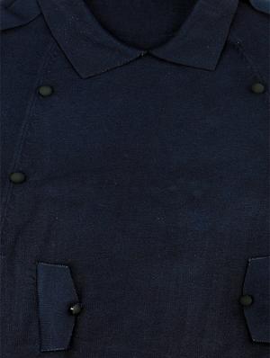 navy blue cotton regular coat - 16866271 - Standard Image - 3