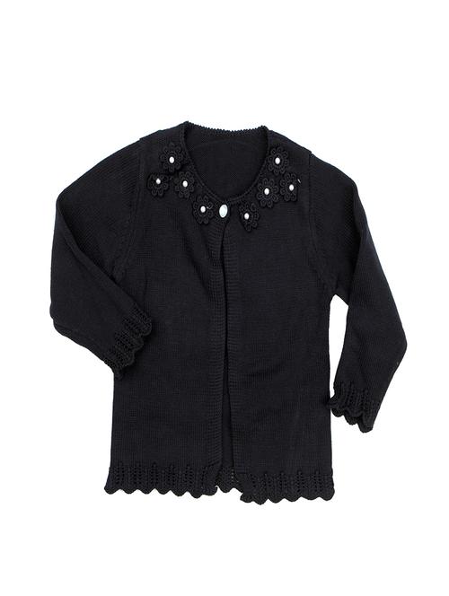 black cotton regular cardigan - 16866273 - Very Small Image - 1