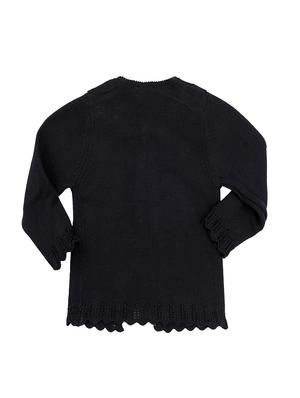 black cotton regular cardigan - 16866273 - Standard Image - 2
