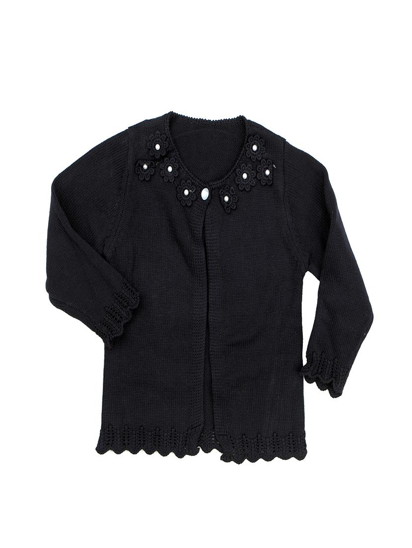 black cotton regular cardigan - 16866273 - Zoom Image - 1