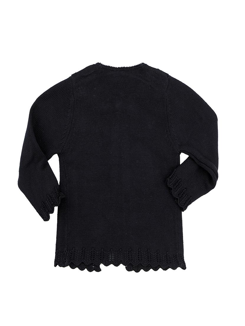 black cotton regular cardigan - 16866273 - Zoom Image - 2