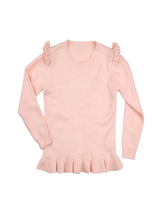 pink cotton regular sweaters - 16866275 - Standard Image - 1