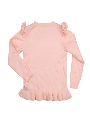 pink cotton regular sweaters - 16866275 - Standard Image - 2