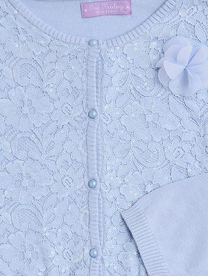 blue cotton regular cardigan - 16866278 - Standard Image - 3