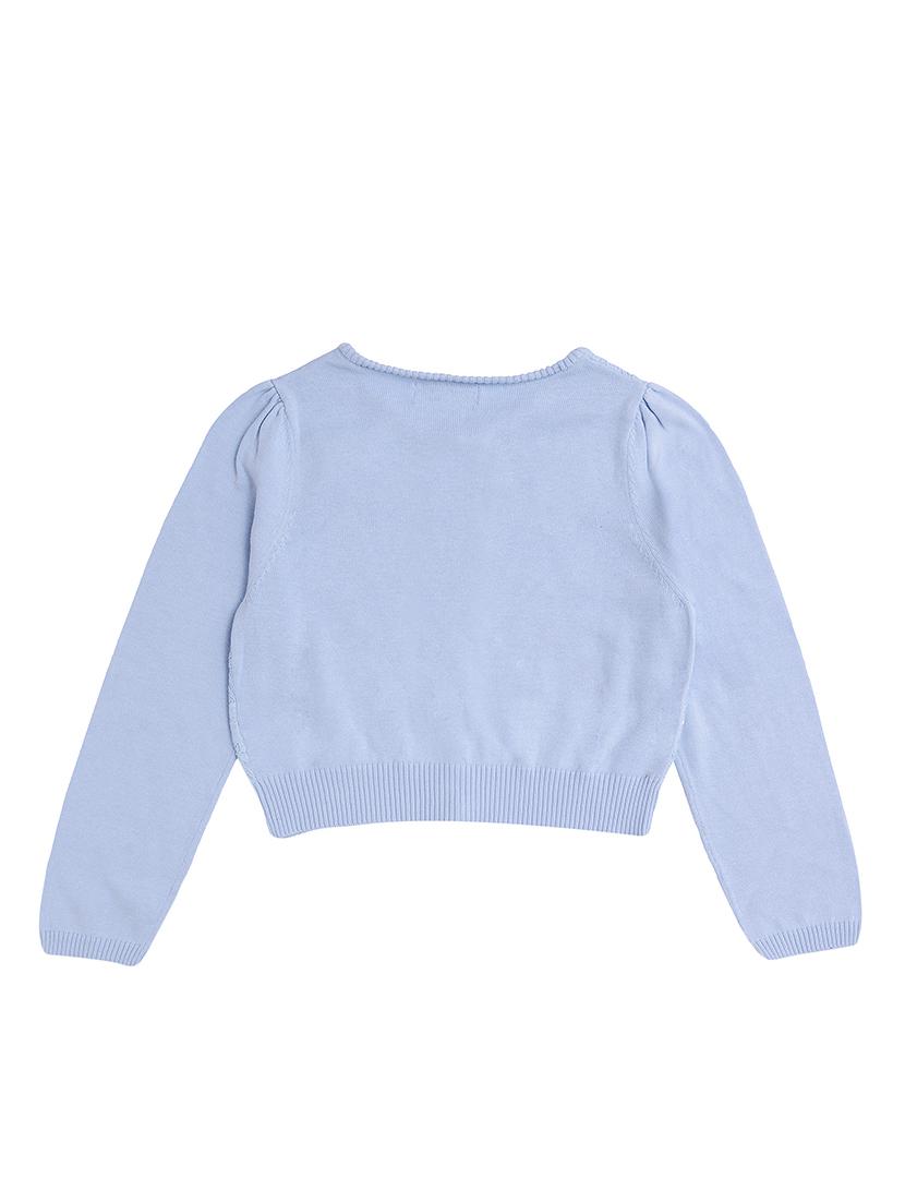blue cotton regular cardigan - 16866278 - Zoom Image - 2