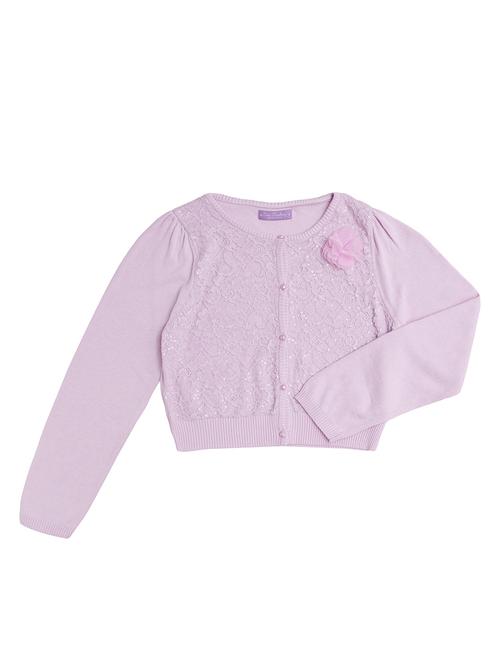 pink cotton regular cardigan - 16866279 - Standard Image - 1