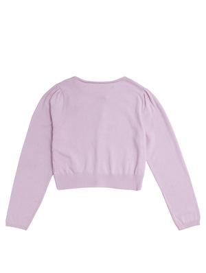 pink cotton regular cardigan - 16866279 - Standard Image - 2