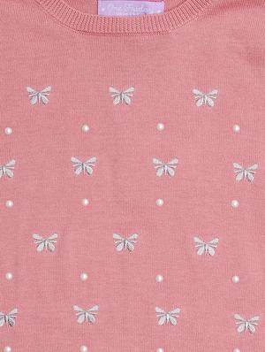 pink cotton regular sweaters - 16866281 - Standard Image - 3