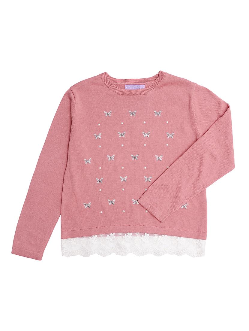 pink cotton regular sweaters - 16866281 - Zoom Image - 1