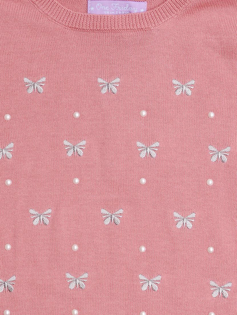 pink cotton regular sweaters - 16866281 - Zoom Image - 3