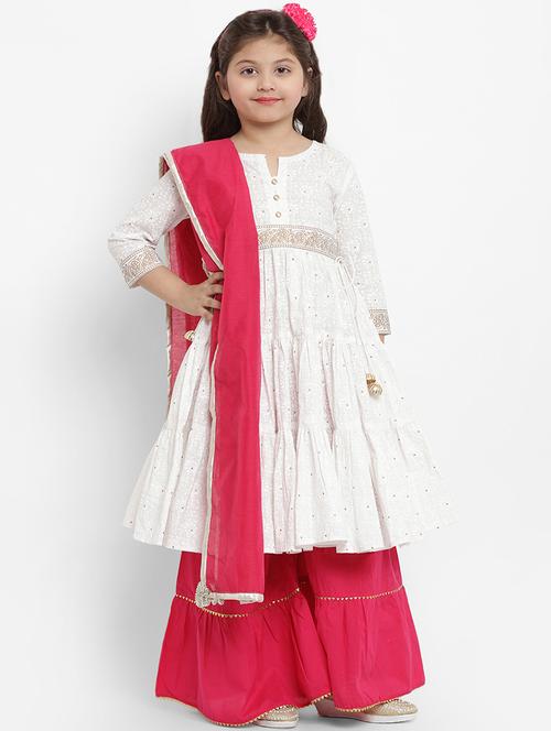 pink cotton blend suit set - 16866360 - Standard Image - 1