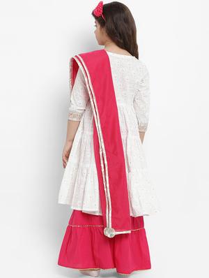 pink cotton blend suit set - 16866360 - Standard Image - 3