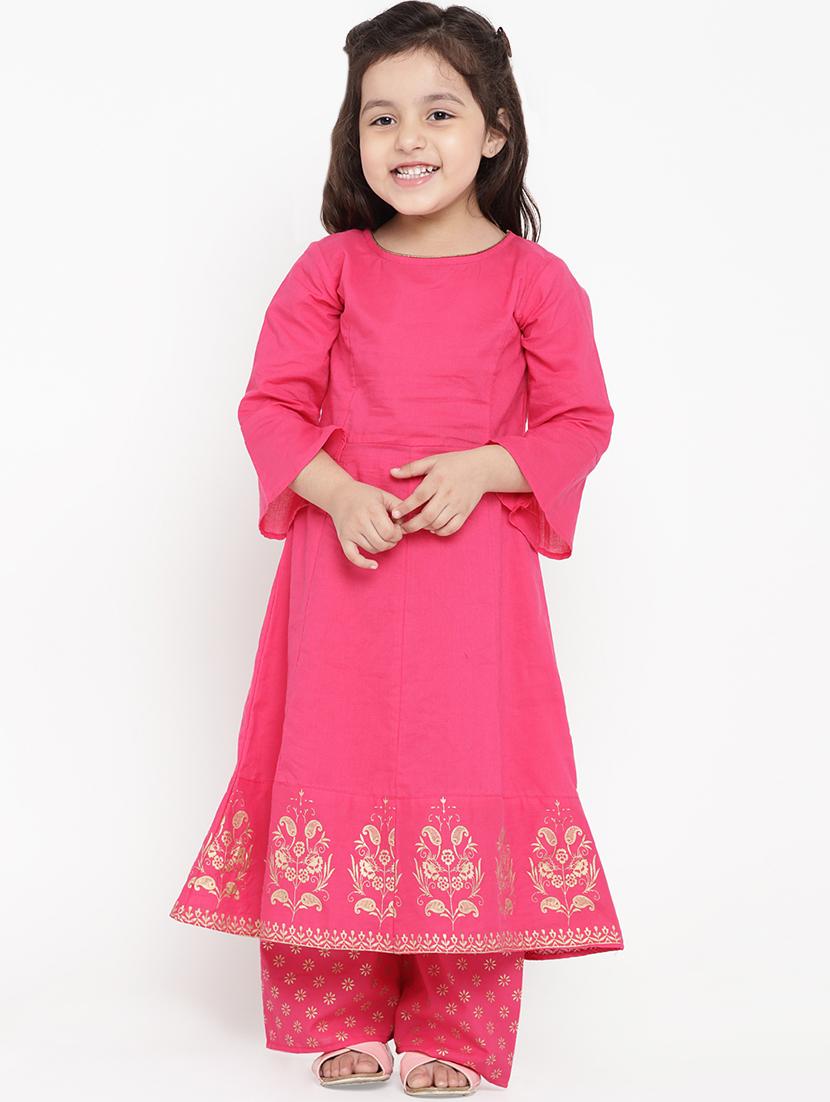 pink cotton suit set - 16866368 - Zoom Image - 1