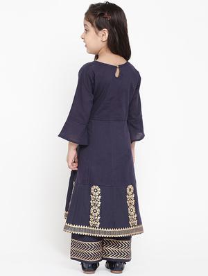 blue cotton suit set - 16866369 - Standard Image - 3