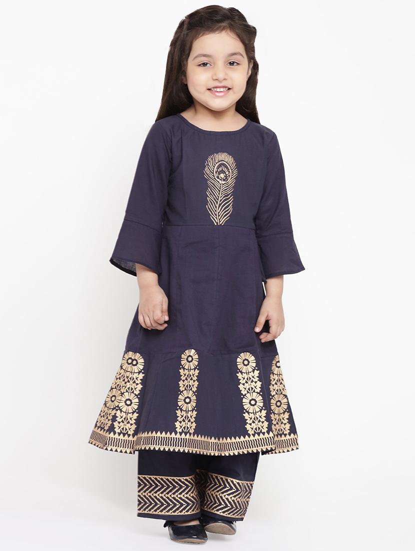 blue cotton suit set - 16866369 - Zoom Image - 1