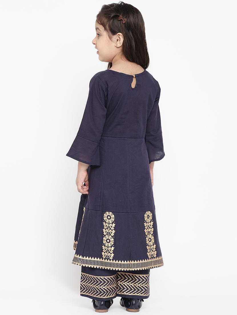 blue cotton suit set - 16866369 - Zoom Image - 3