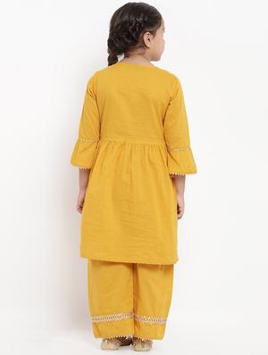 yellow cotton suit set - 16866372 - Standard Image - 3