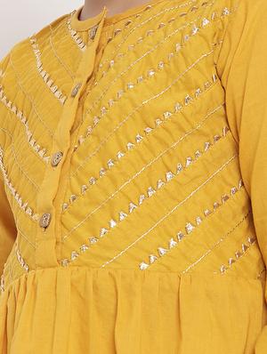 yellow cotton suit set - 16866372 - Standard Image - 4