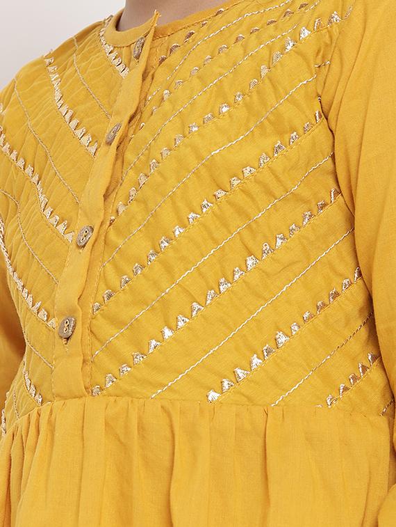 yellow cotton suit set - 16866372 - Zoom Image - 4