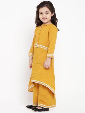 yellow cotton suit set - 16866373 - Standard Image - 2