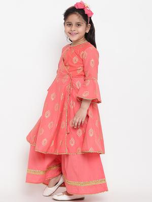 pink cotton suit set - 16866385 - Standard Image - 2