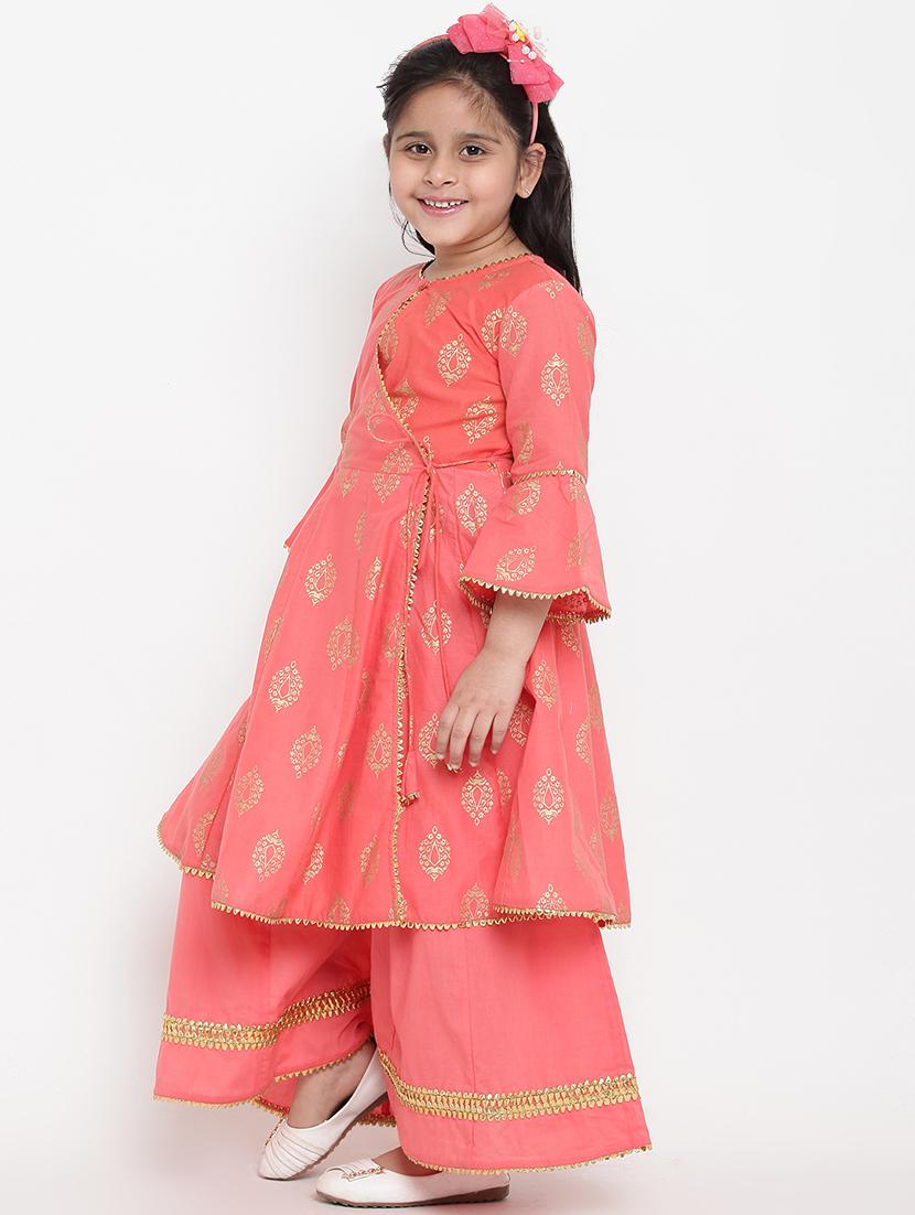 pink cotton suit set - 16866385 - Zoom Image - 2