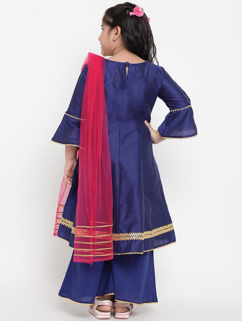 blue cotton suit set - 16866387 - Zoom Image - 3