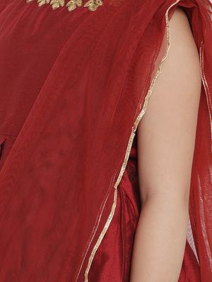 red cotton suit set - 16866398 - Standard Image - 4