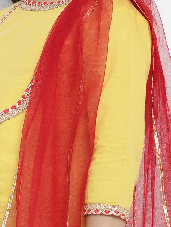 yellow cotton suit set - 16866407 - Zoom Image - 4