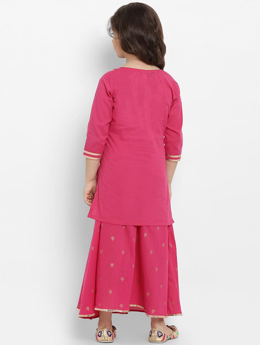 pink cotton suit set - 16866408 - Zoom Image - 3