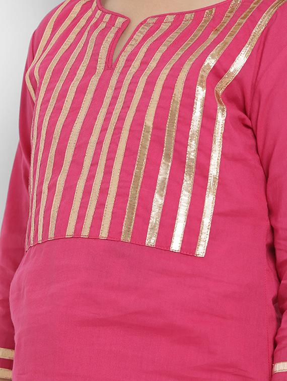 pink cotton suit set - 16866408 - Zoom Image - 4