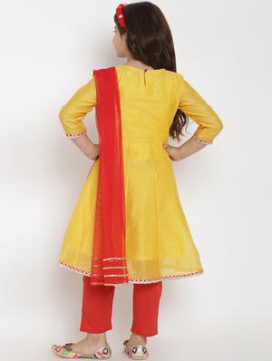 yellow silk blend suit set - 16866414 - Standard Image - 3