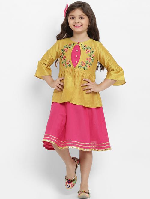yellow cotton frock - 16866443 - Standard Image - 1