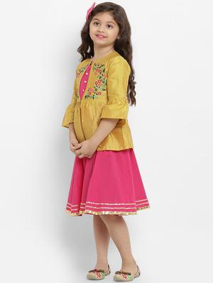 yellow cotton frock - 16866443 - Standard Image - 2