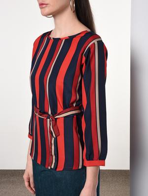 tie front striped top - 16866549 - Standard Image - 5