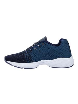 blue fabric lace up sport shoes - 16866618 - Standard Image - 2