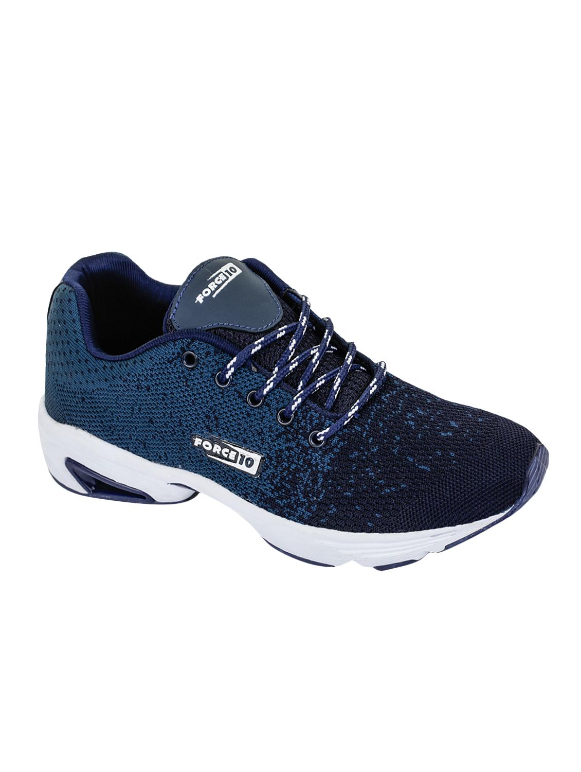 blue fabric lace up sport shoes - 16866618 - Zoom Image - 1