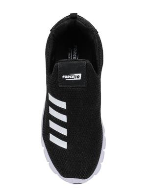 black mesh slipon sport shoes - 16866621 - Standard Image - 4