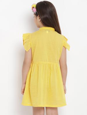 yellow embroidered frock - 16867085 - Standard Image - 3