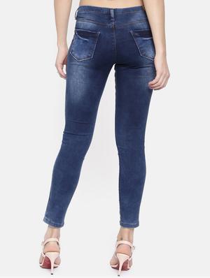 low rise stone washed jeans - 16867258 - Standard Image - 3