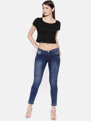 low rise stone washed jeans - 16867258 - Standard Image - 4