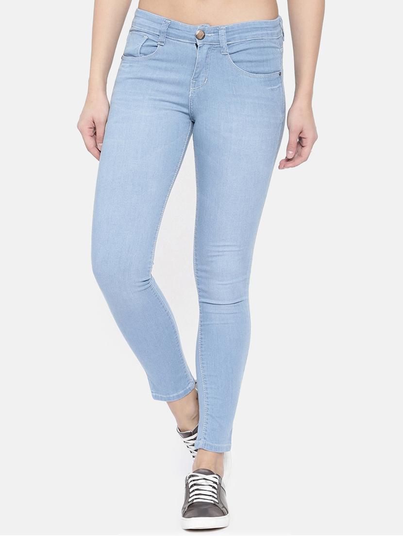 mid rise solid jeans - 16867263 - Zoom Image - 1