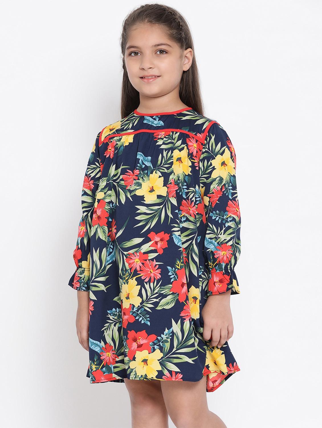 blue colored polyester frock - 16868359 - Zoom Image - 2