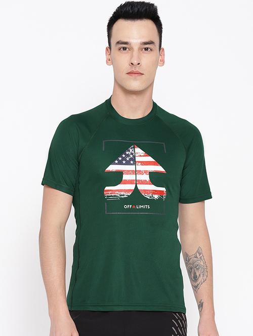 green printed t-shirt - 16868466 - Standard Image - 1