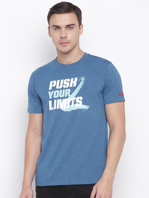blue printed t-shirt - 16868469 - Standard Image - 1